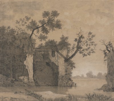 Maisema raunioilla tekijältä Joseph Wright of Derby