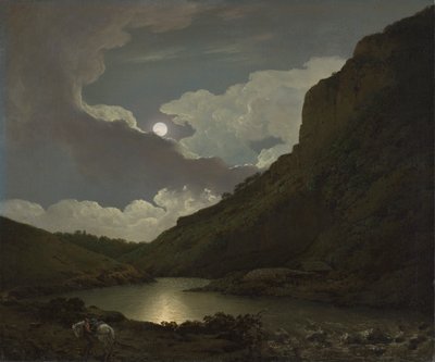 Moonlightin Matlock Tor tekijältä Joseph Wright of Derby