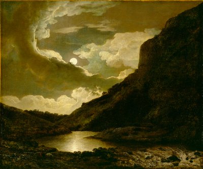 Matlock Tor kuunvalossa tekijältä Joseph Wright of Derby