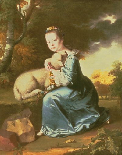 Neiti Frances Warren, 1760-luvun alku (öljy kankaalle) tekijältä Joseph Wright of Derby