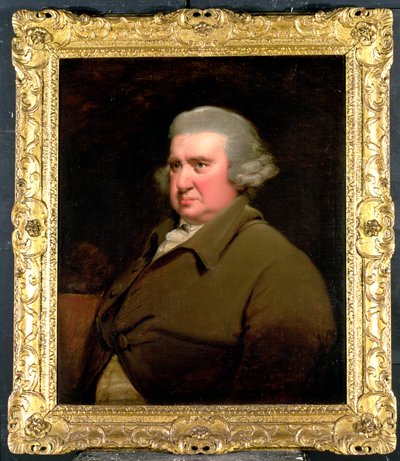 Tohtori Erasmus Darwinin (1731-1802) muotokuva, tiedemies, keksijä ja runoilija, Charles Darwinin isoisä, 1792-93 (katso myös 5516) tekijältä Joseph Wright of Derby