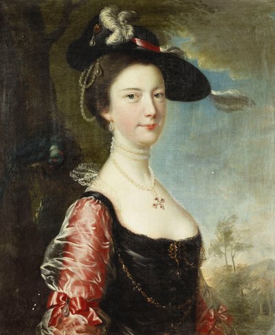 Hänen vaimonsa Annen muotokuva tekijältä Joseph Wright of Derby
