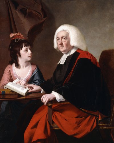 Muotokuva pastori Thomas Wilson D.D. ja hänen adoptoitu tyttärensä, neiti Catherine Mcauley, tekijältä Joseph Wright of Derby