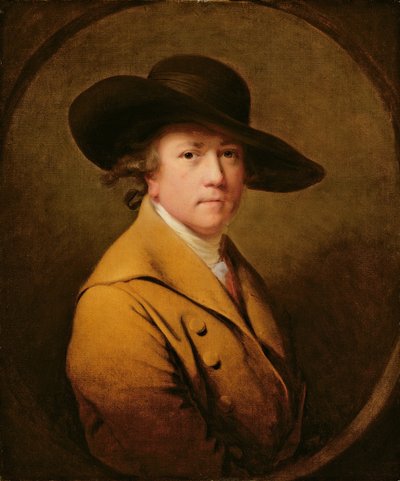 Omakuva, n. 1780 (öljy kankaalle) tekijältä Joseph Wright of Derby