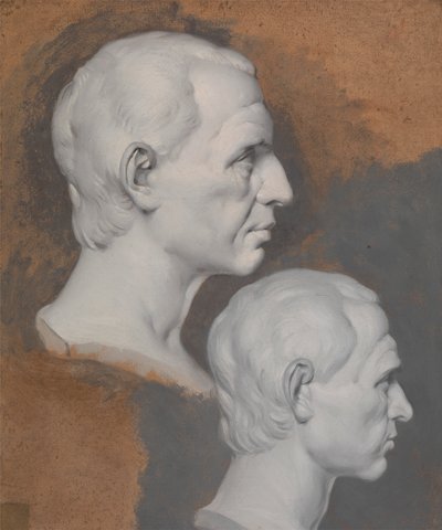 Klassisen rintakuvan tutkimuksia tekijältä Joseph Wright of Derby