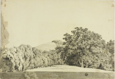 Metsäinen maisema tekijältä Joseph Wright of Derby