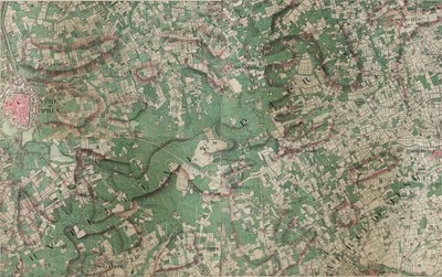 Ypren tai Ipren kartta - Ieper tekijältä Joseph de Ferraris