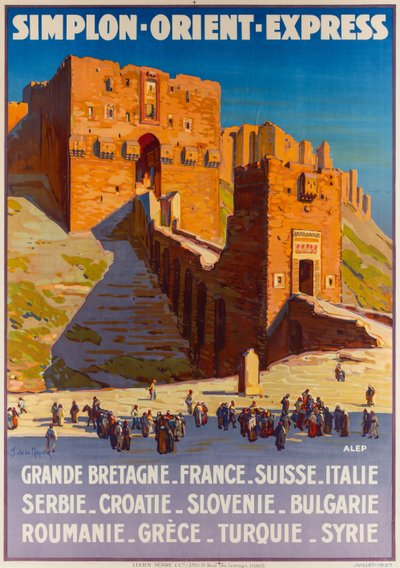 Simplon-Orient-Express, noin 1927. tekijältä Joseph de La Nézière