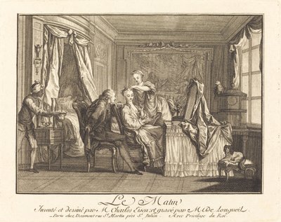 Aamu tekijältä Joseph de Longueil after Charles Eisen