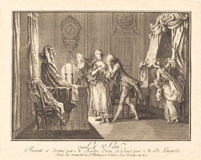 Le soirfinnish tekijältä Joseph de Longueil after Charles Eisen