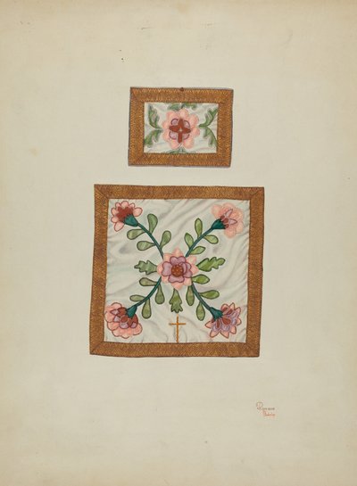 Burse ja Chalice Veil, n. 1940 tekijältä Josephine C. Romano