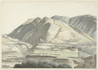 Italian maisema Subiacossa tekijältä Josephus Augustus Knip