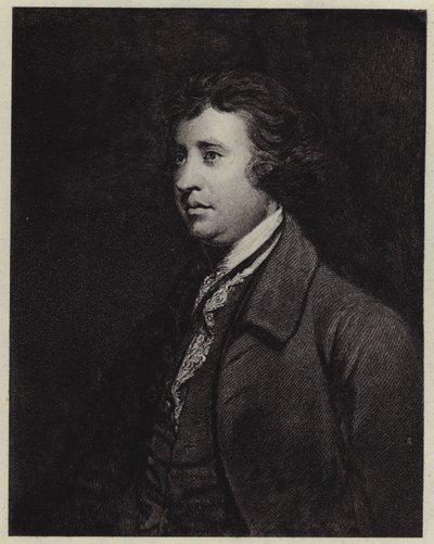 Edmund Burke (litho) tekijältä Joshua (after) Reynolds