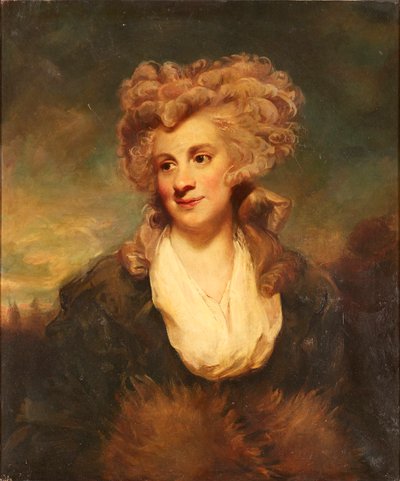 Lady De Cliffordin puolipitkä muotokuva (öljy kankaalle) tekijältä Joshua (after) Reynolds