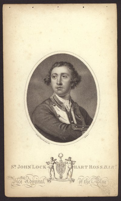 Sir John Lockhart-Ross, brittiläinen amiraali (kaiverrus) tekijältä Joshua (after) Reynolds