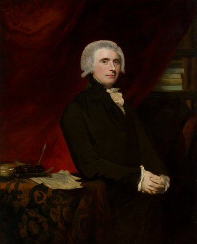 Thomasin, Lord Erskinen (1750-1823) muotokuva kirjastossaan (öljy kankaalle) tekijältä Joshua (circle of) Reynolds