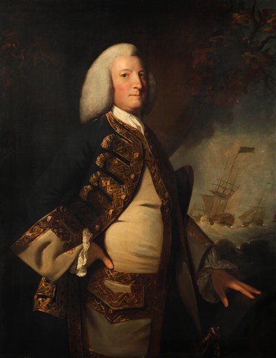 Amiraali Sir George Anson tekijältä Joshua (style of) Reynolds