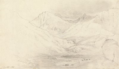 Nant Ffranconin laakso, Caernarvonshire tekijältä Joshua Cristall