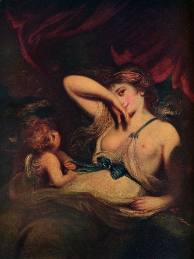 Nymfi ja Cupid: Käärme ruohikolla, 1784, 1914 tekijältä Joshua Reynolds