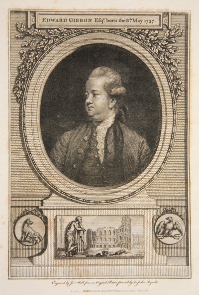 Edward Gibbon, Esq., pub. 1730 kaiverrus. tekijältä Joshua Reynolds