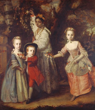 Edward Holden Cruttendenin lapset intialaisen Ayahin kanssa, 1759-1763 tekijältä Joshua Reynolds