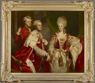 George, 2. jaarli Harcourt, hänen vaimonsa Elizabeth ja veljensä William, 1780. tekijältä Joshua Reynolds