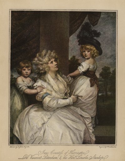 Jane Harringtonin kreivitär, lordi varakreivi Petersham ja kunniallinen Lincoln Stanhope tekijältä Joshua Reynolds