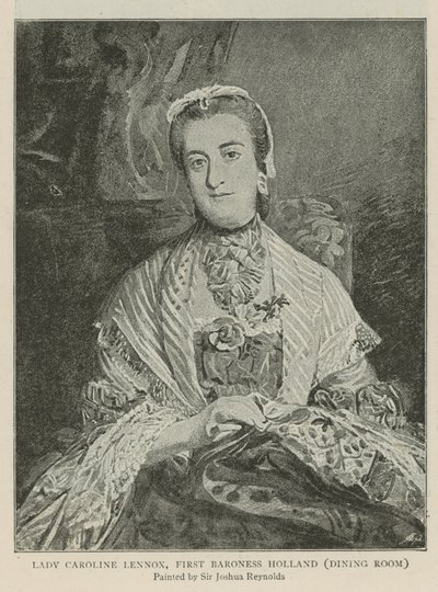 Lady Caroline Lennox, ensimmäinen paronitar Holland tekijältä Joshua Reynolds