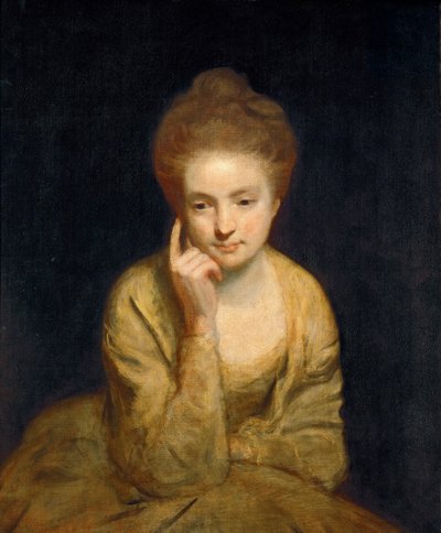 Uusklassismi: Portrait Study of a Young Lady par Reynolds, Sir Joshua (1732-1792) tekijältä Joshua Reynolds