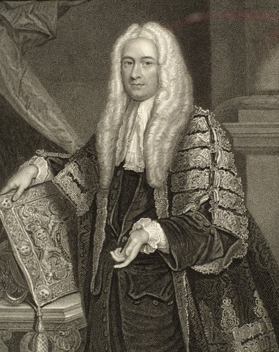 Henry Foxin muotokuva, 1. Baron Holland (1705-74), kaiverrus Henry Robinson (fl.1833-51) tekijältä Joshua Reynolds