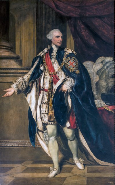 Muotokuva John Stuartista, Buten kolmannesta jaarlista (1713-1792). tekijältä Joshua Reynolds