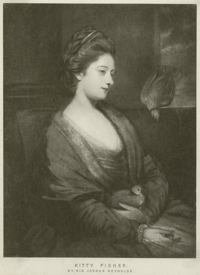 Kitty Fisherin muotokuva (syväpaino) tekijältä Joshua Reynolds