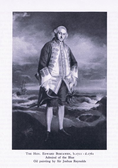 Kunnianarvoisa Edward Boscawen, Collinsin julkaisemasta brittiseikkailusta, 1947 tekijältä Joshua Reynolds