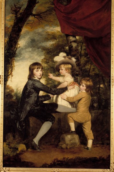 Karitsan lapset. Joshua Reynoldsin (1723-1792) maalaus. 1700-luvulla. Yksityinen kokoelma tekijältä Joshua Reynolds