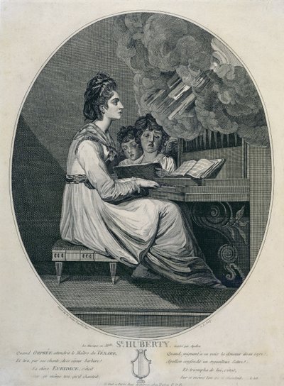 Mademoiselle S. Hubertyn musiikki Apollon inspiroima tekijältä Joshua Reynolds