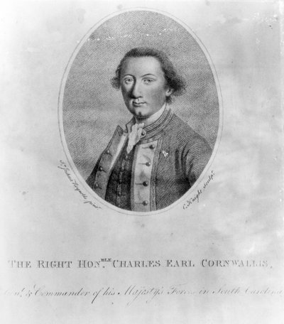 Oikea Hon. Charles Earl Cornwallis, printti C. Knight tekijältä Joshua Reynolds