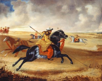 Skinners Horse at Exercise, n. 1840 tekijältä Joshua Reynolds Gwatkin