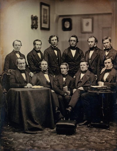 Boston Lawyers tai Clergymen, n. 1850. Tekijät: Josiah Johnson Hawes, Albert Sands Southworth. tekijältä Josiah Johnson Hawes, Albert Sands Southworth