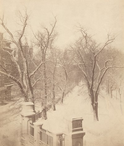 Boston Common Snow Scene, 1850-luku (kuva) tekijältä Josiah Johnson Hawes