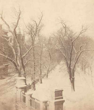 Boston Common Snow Scene, 1850-luku. tekijältä Josiah Johnson Hawes