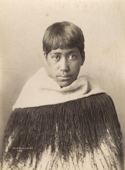 Hora Maniapoto, n. 1890 (albumiprintti) tekijältä Josiah Martin