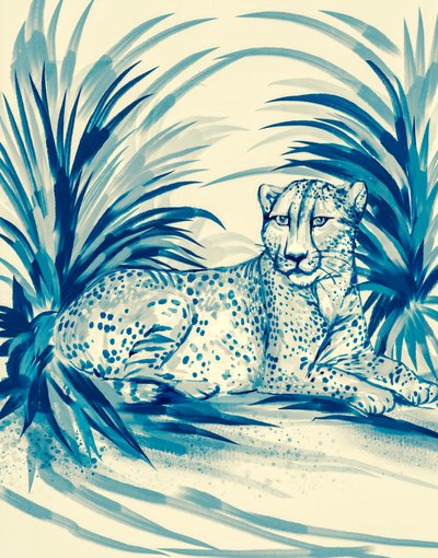 Sininen viidakkocheetah tekijältä Josie George