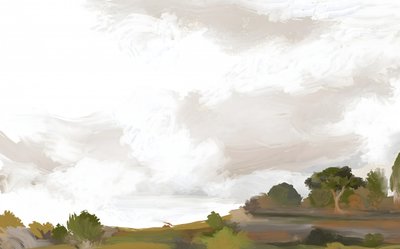 Rauhallinen impressionistinen maisema tekijältä Josie George