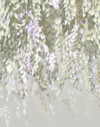 Pastellisävyiset wisteria-kukat tekijältä Josie George