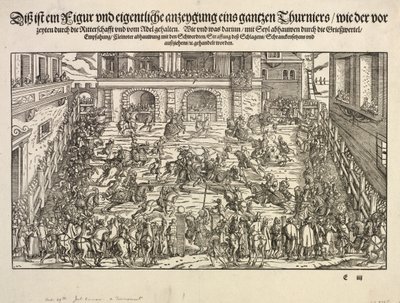 Turnaus, 1565. tekijältä Josse Amman