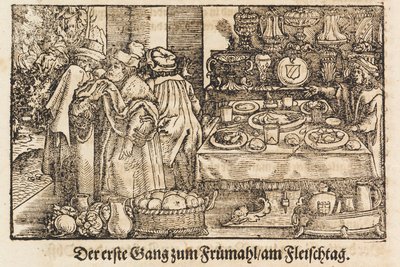 Marx Rumpoltin uusi keittokirja. Ensimmäinen kuvitettu saksalainen keittokirja, 1604. tekijältä Jost Amman