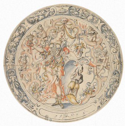 Kaivostoiminnan allegoria, 1563. tekijältä Jost Amman