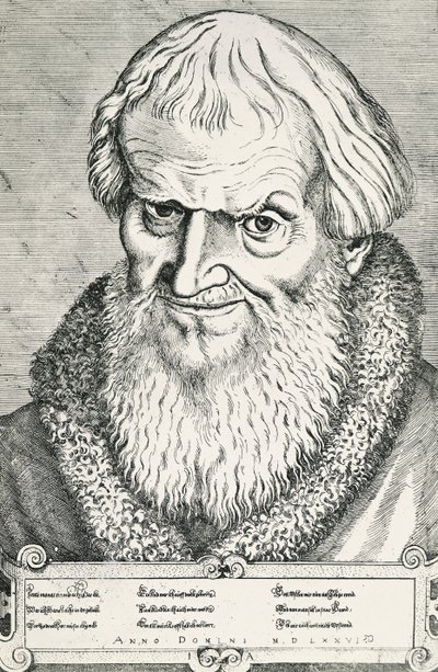 Hans Sachsin muotokuva (Nürnberg tekijältä Jost Amman