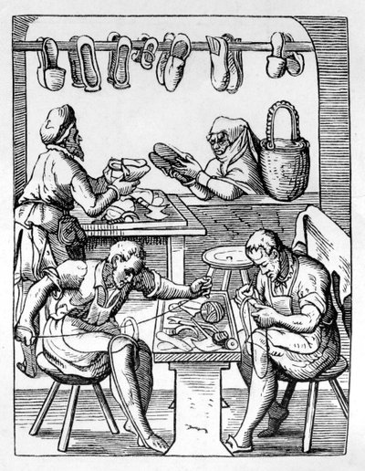 Suutarit, c1559-1591 tekijältä Jost Amman