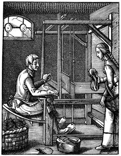 Weaver, 1500-luku, 1870. tekijältä Jost Amman